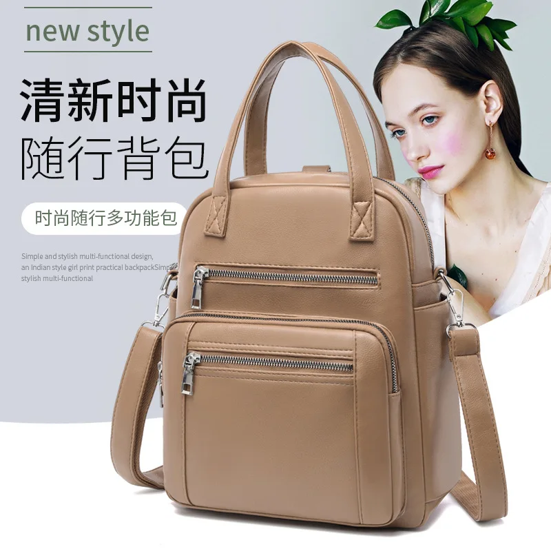 

Backpack Women's 2020 New Style Fashion Korean-style Multilayer Large-Volume Cool Versatile Simple MORI Series Multi-functional