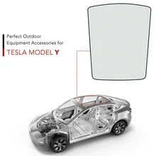 For Tesla Model Y Car Sunroof Sunshade Net Auto Accessories Skylight Protective Cover UV Heat Insulation Blind Shading 2pcs