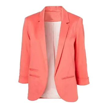 

Open Front Notched Blazer 2020 Spring autumn Women Formal Jackets Office Work Slim Fit Blazer white Ladies suits size S-XXL