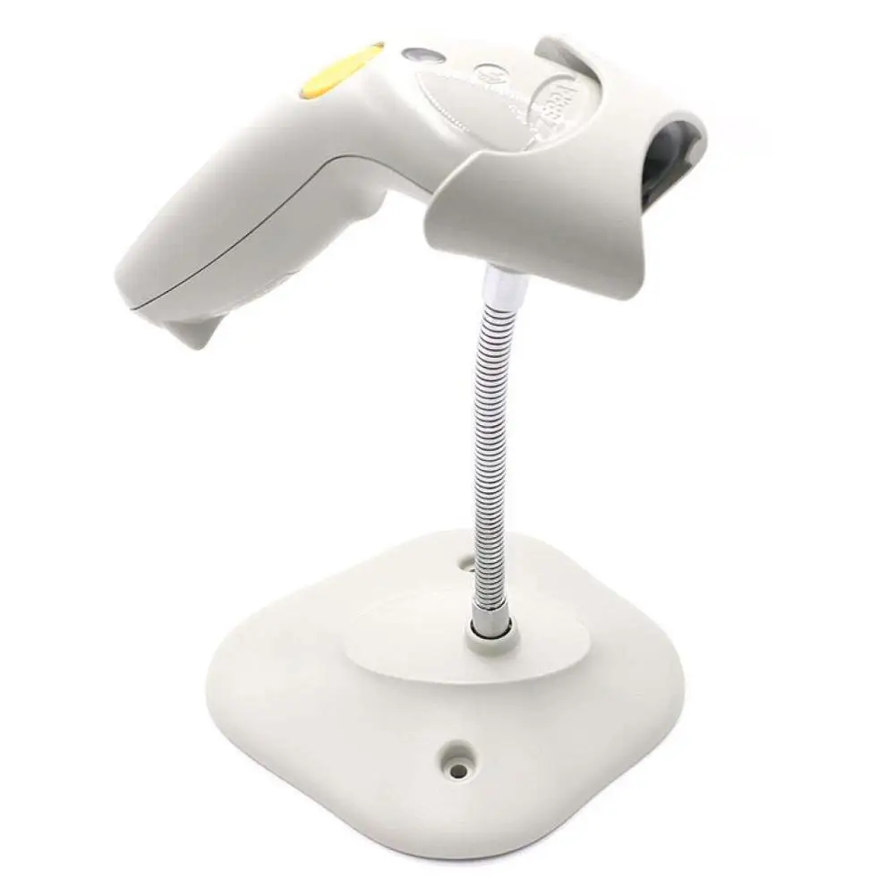 White USB with STAND Зебра LS1203 универсальный сканер штрих-кодов для супермаркета, ручной usb-сканер штрихкодов с usb-кабелем - Цвет: White USB with STAND