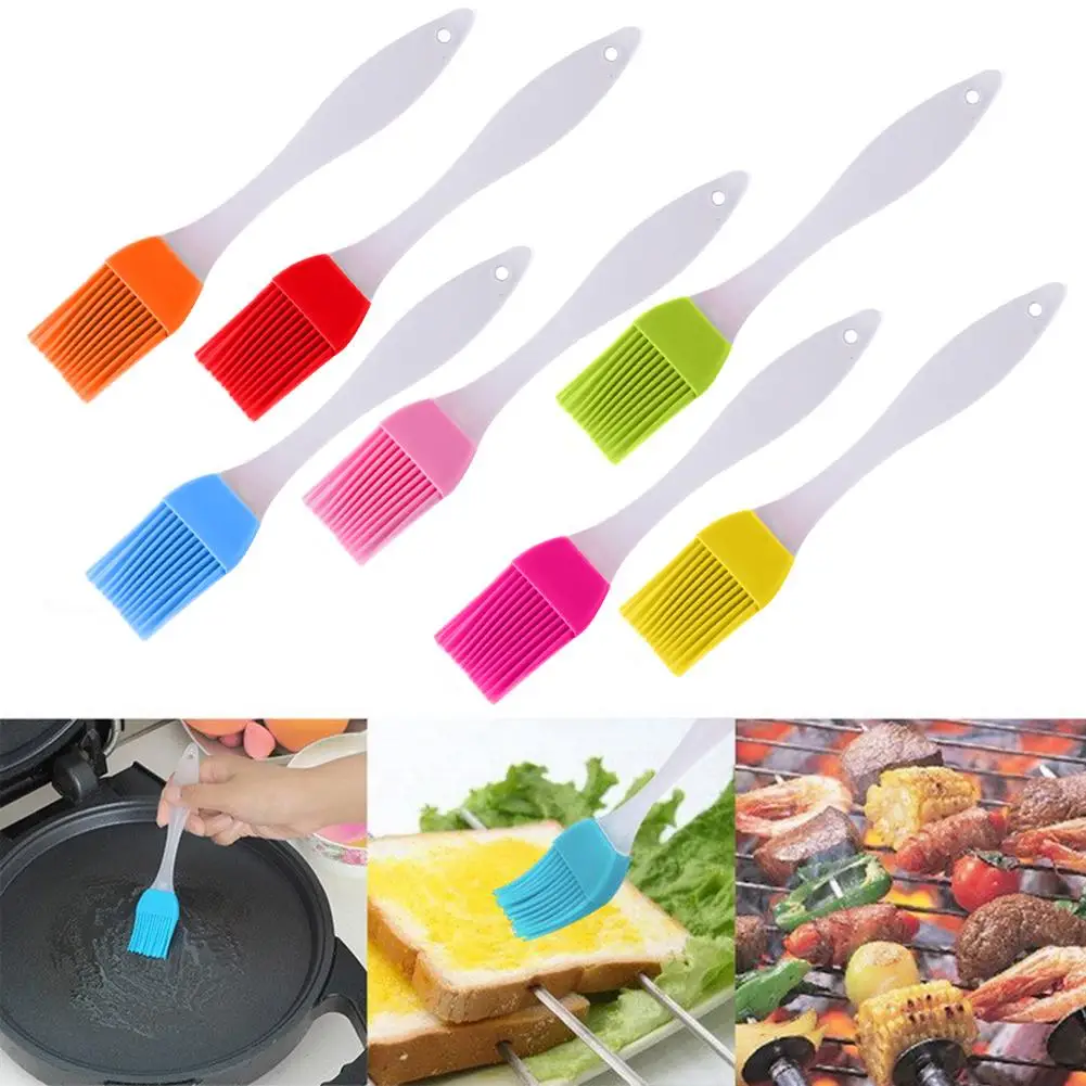 Silicone BBQ Sauce Meat Bread Grill Oil Brush Liquid Food Basting Long