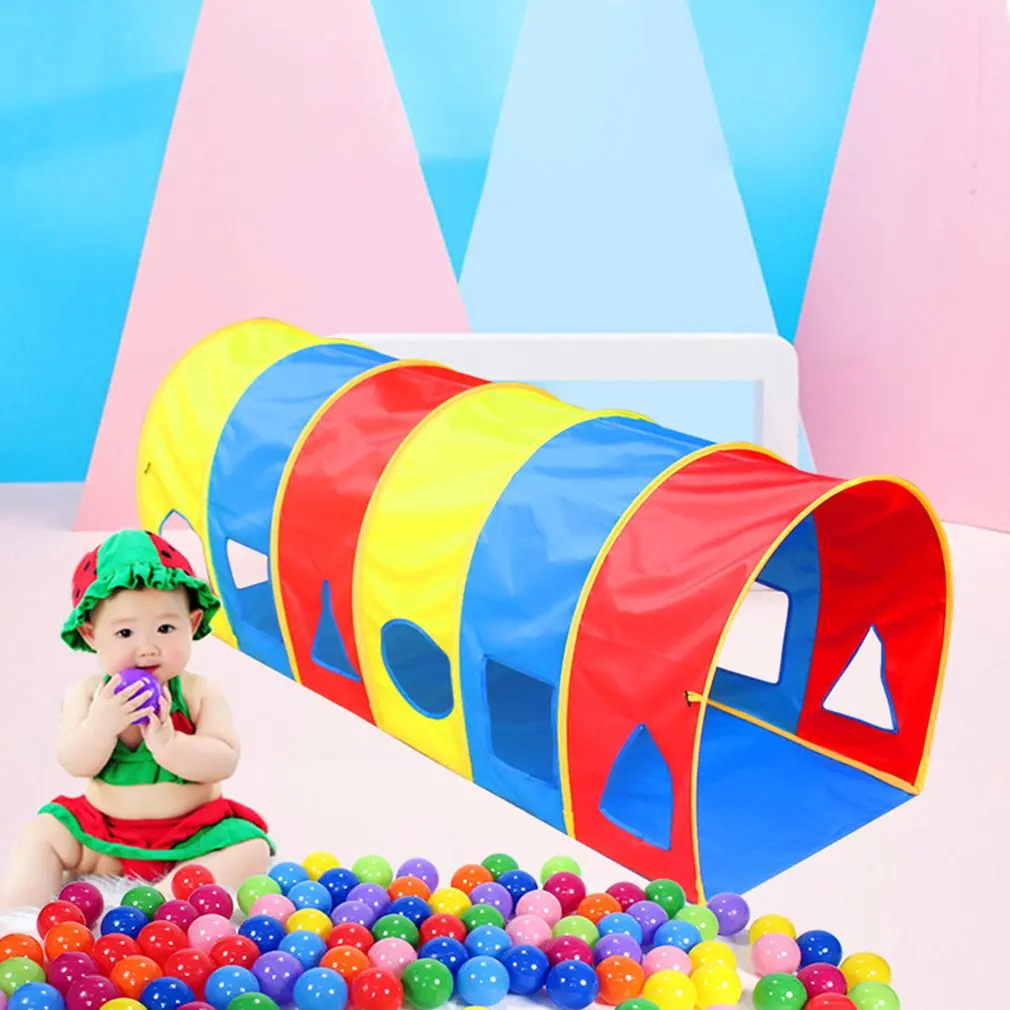 Раннее Образование супер большой арочный тоннель Солнечный свет Ползания Туннель Детские игрушки чувство ребенка тренировочное оборудование