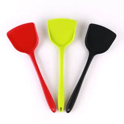 Gang Fight Edible Silicon High-temperature Resistant One-piece Non-stick Cooking Shovel Kitchen Spatula Chinese Shovel