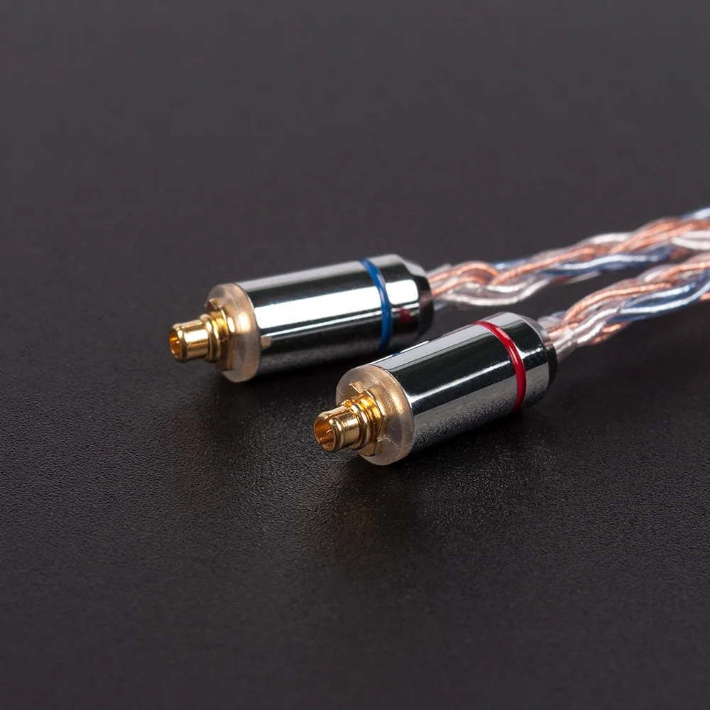 AK KBEAR 16 Core Upgraded Silver Plated Copper Cable 2.5/3.5/4.4MM With MMCX/2pin/QDC TFZ Connector For KZ ZS10 ZSN Pro AS16 ZSX