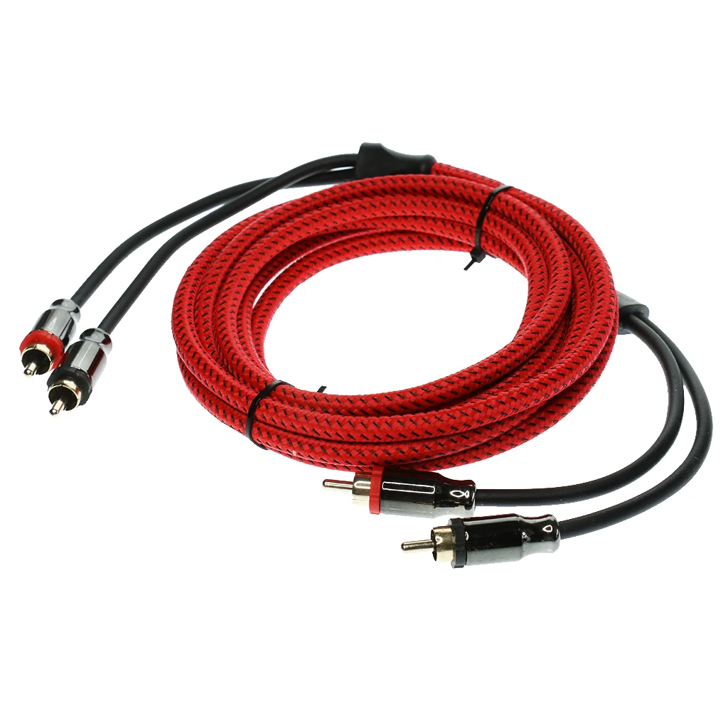 Высокое качество 300 см Мужской RCA автомобильный аудио кабель питания конверсионный комплект для DVD плеера, сабвуфера, цифровых спутниковых приемников