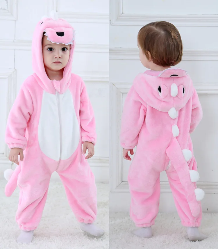 panda Kigurumi baby Kids Cartoon Animal Cosplay Costume Warm Soft Flannel Fancy Onesie Cute pajamas baby funny cartoon BodySuit