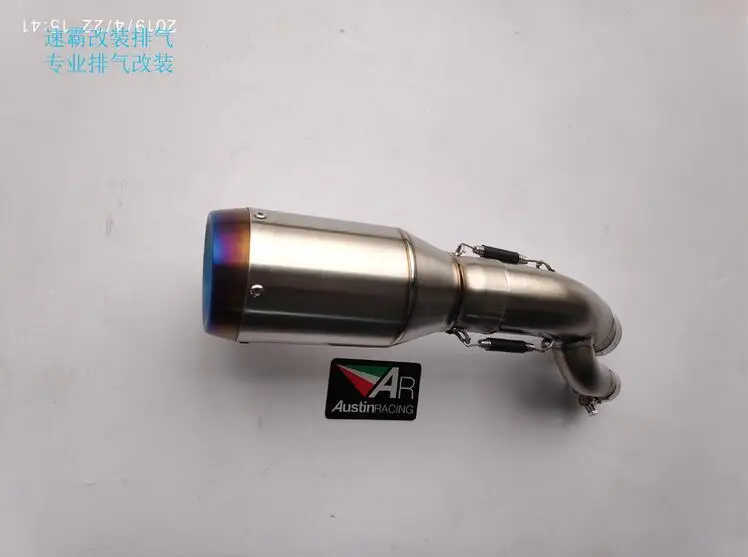 60 мм мотоцикл титановый сплав выхлопная труба Akrapovic S1000RR S1000R модифицированная для S1000RR S1000R звуковая волна жареная улица - Цвет: RED