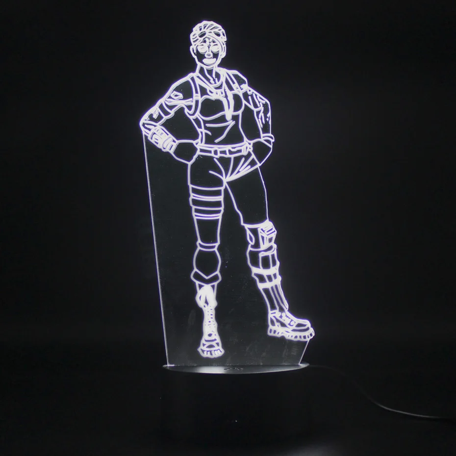Battle Royale Game Light Sleep 3D Lamp Illusion Kids Nightlight Remote Control Touch Table Lamp Nightlight