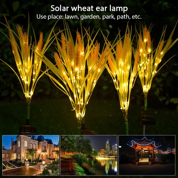 

2x Solar LED Lights Waterproof Outdoor Lawn Decorative Lamp for Pathway Garden Street Bollard Light Led Solar Stick Lights