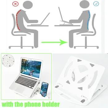 

Laptop Desk Ergonomic Portable Bed Table Stand Notebook Sofa Desk Stand with mobile phone bracket
