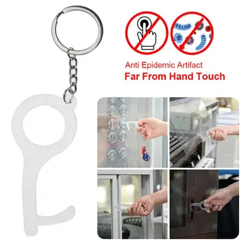 

EDC Door Opener Non-Contact Acrylic Door Opener Keychain Elevator Button Press Pusher For Keep Hands Clean