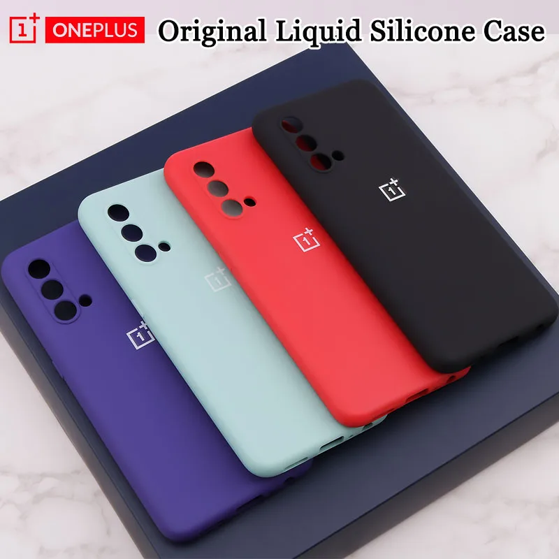 Original OnePlus Nord CE 5G Case Liquid Silicon Back Cover One Plus N10 N100 N200 Soft Case Shockproof Full Protectiver Case iphone waterproof bag