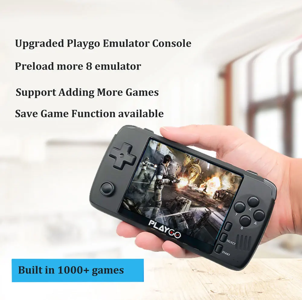 Jogador de Jogo Construído em Mais Jogos para Nes - para ps Atualizado Playgo Emulador Console Polegada Ips Tela Handheld 1000 - Arcade 3.5 - Image 2