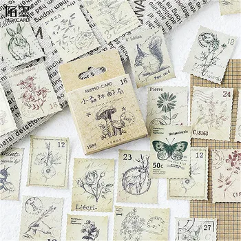 

1pcs New Lovely Forest Post Office Stationery Sticker Handmade Label Delicate Shine Adhesive Scrapbooking Planner Diary Stickers