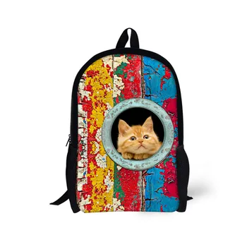 

Cats dogs Custom pattern backpack For Teenagers Kids Boys Children Student School Bags Unisex Laptop backpack Travel Bag