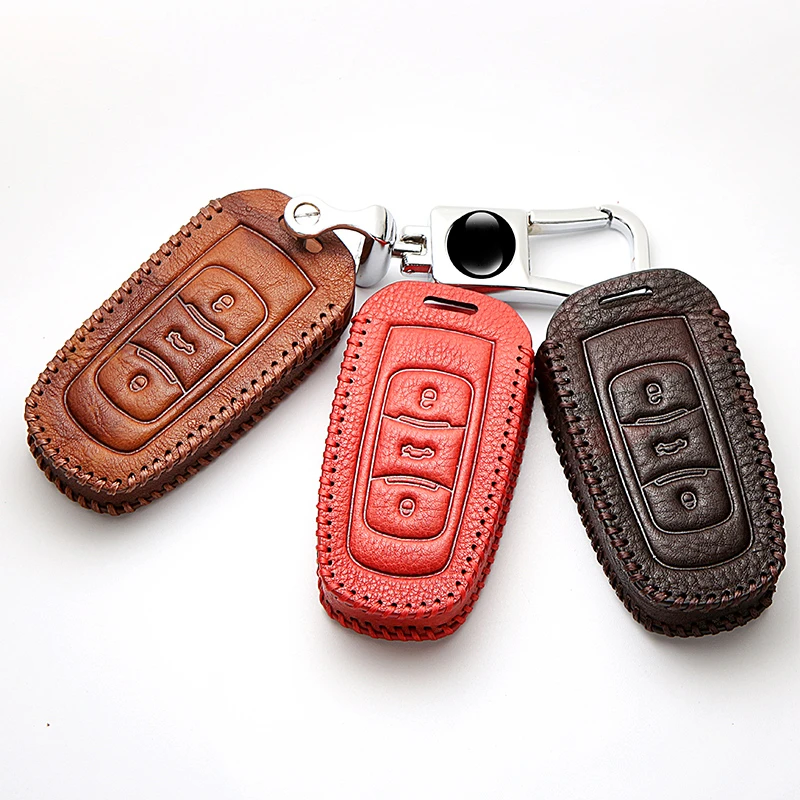 Car Key Cover Remote Keychain Protection Case Leather for Geely Atlas Boyue NL3 EX7 SUV GT GC9 Borui Emgrand X7 EmgrarandX7 | Автомобили и