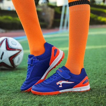 

Spring/Summer/Autumn Soccer Shoes Boys Mesh Breathable Kids Sport Football Anti Slip Kids Cleats Cheap Athletic Children Shoes