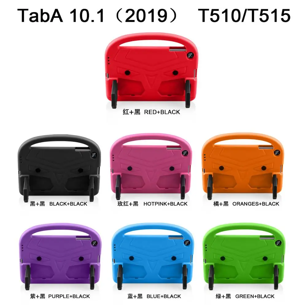 

EVA Portable Stand Kids Safe Foam Shockproof Tablet Cover For Samsung Galaxy Tab A 10.1 2019 SM-T510 SM-T515 T510 T515 Case