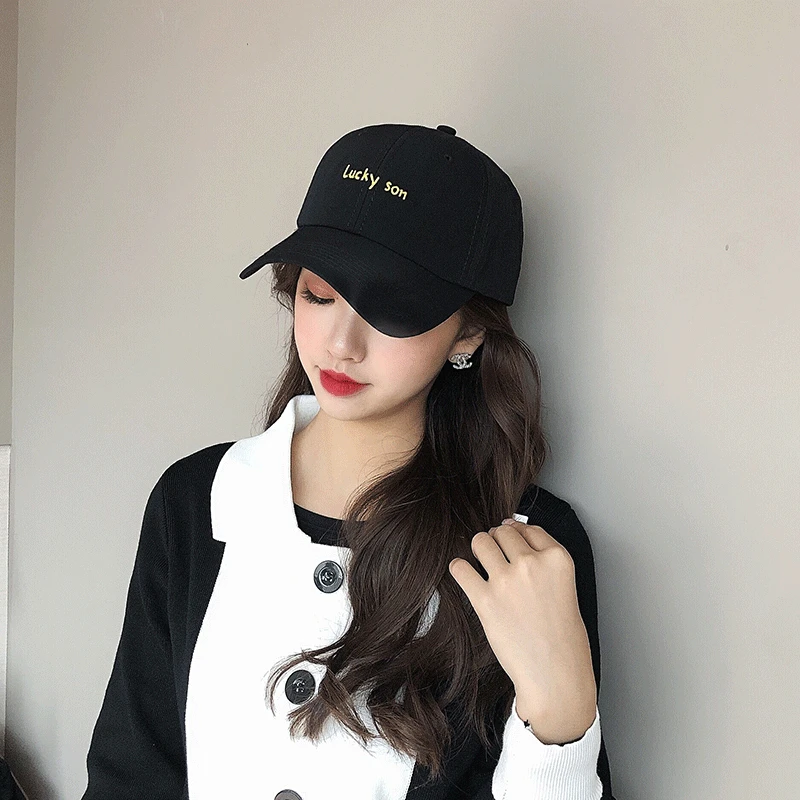 

INS Hat Women's Spring And Summer Simple Versatile Lettered Embroidered Baseball Cap Men's Korean-style Couples Casual Soft Top