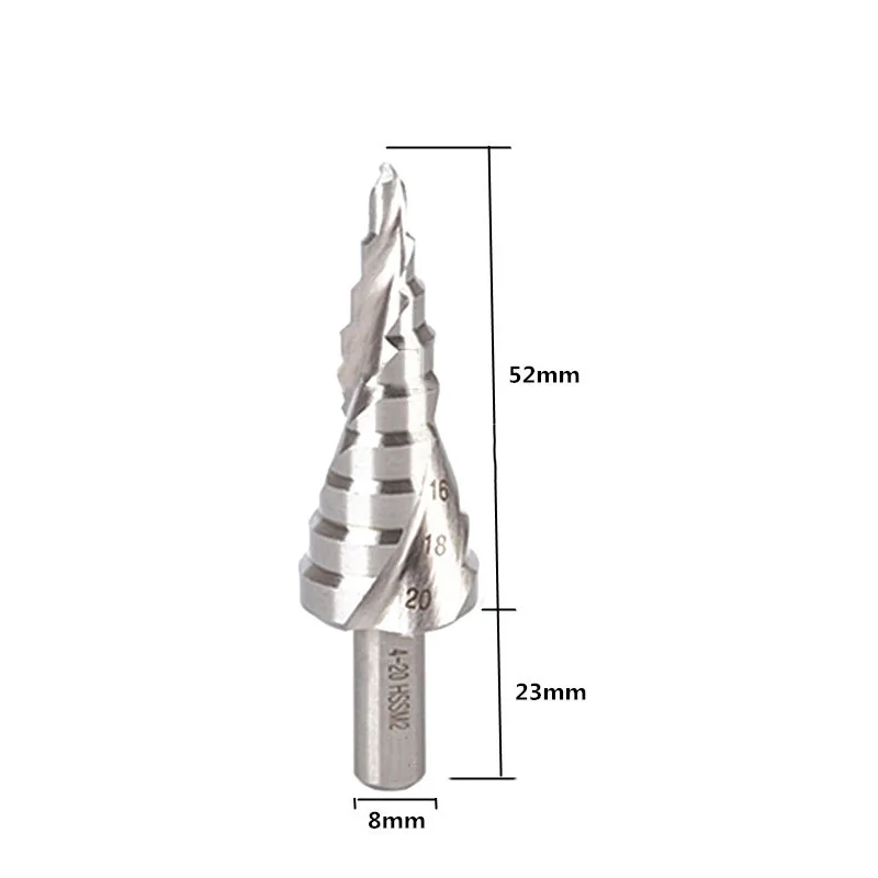 

3pcs HSS Large Cobalt Hole Titanium Cone Step Drill Bit Cutter Tool 4-12/20/32mm