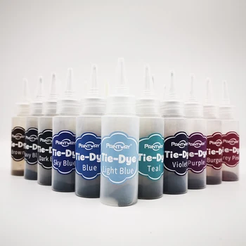 

1 Set Of 24 Colors Tie Dye Kit Vibrant Fabric Textile Permanent Paint Crafts Art Clothes DIY Non-toxic Dyes For Solo Project