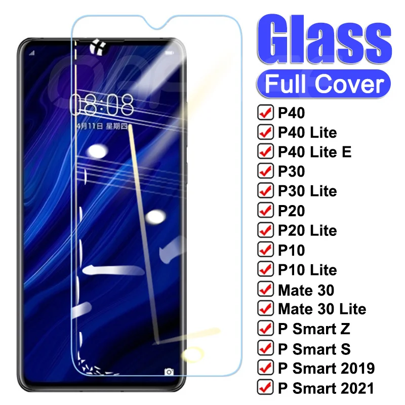 Защитное стекло 11D для Huawei P20 Pro P10 Lite Plus Mate 30 P30 P40 E P Smart Z S 2019 | Мобильные телефоны и
