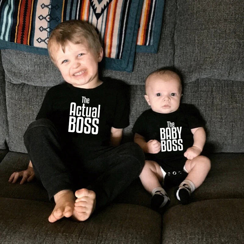 Funny Family Matching T-shirts Summer Cotton Matching Mom Dad and Kids Shirts Baby Bodysuits Family Picture Outfits Gift Clothes 3