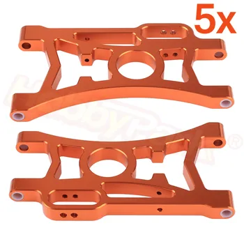 

5x Aluminum Rear Lower Suspension Arms For 1/5 HPI Baja 5B 5SC 5T 5R SS T1000 KM ROVAN 85402