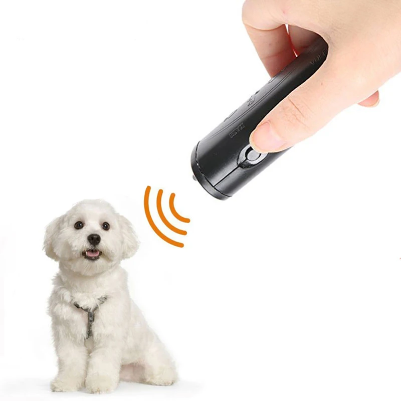 Pet Dog Repeller Anti Barking Stop Bark Training Device Trainer LED Ultrasonic 3 in 1 Anti Barking Ultrasonic Without Battery-1