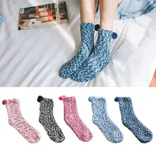 Бархатная тапочка кораллового цвета с помпоном для женщин и девочек