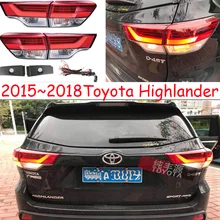 1 шт.~ /2018y задний фонарь для Toyota highlander задний фонарь KLUGER автомобильные аксессуары светодиодный DRL Taillamp для highlander противотуманные фары