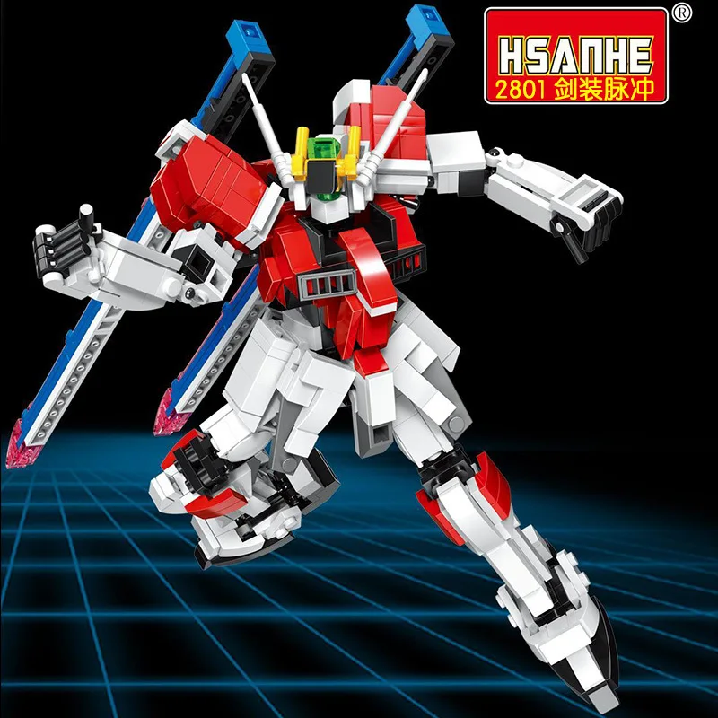 

Small Particles Robot Models Assembling Building Blocks Boy Educational Gift Collection Toy