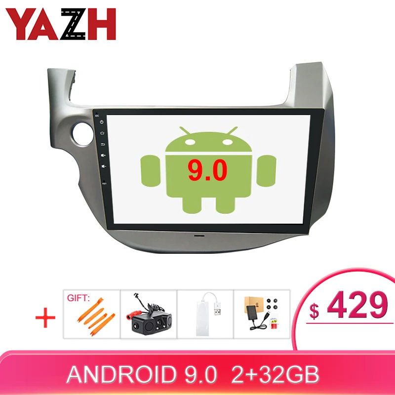 YAZH Android стерео для Honda Fit/Jazz 2008 2009 2010 2011 2012 2013 Авторадио 1080*600 2 ГБ 32 ГБ ips HD дисплей головное устройство
