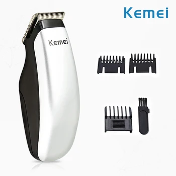 

Kemei Mini Hair Clipper Stainless Carbon Steel Head Hair Cutting Machine Remover for Men Rechargeable Beard Electric Razor F30