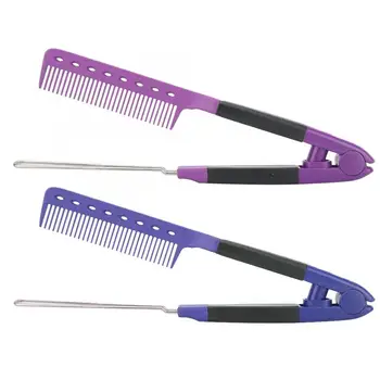 

Comb V-Shape Hair Splint Comb Straightener Heat-Resistant Salon Hairdressing Styling Tool Professional Hair Comb
