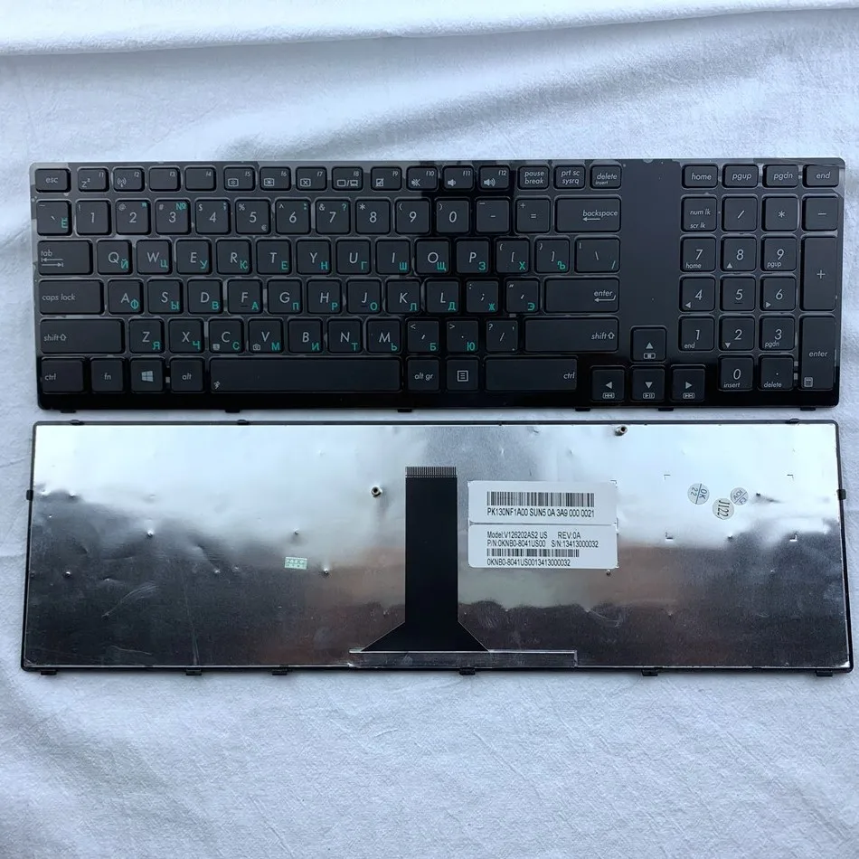 Русская клавиатура для ноутбука ASUS K93SV K93 K93SM K95VB K95VJ K95VM X93SM X93SV K95 K93S K95V X93S Черная |