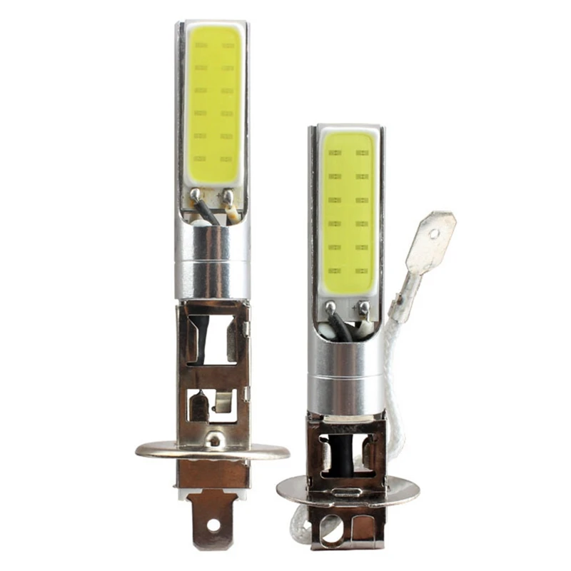 

New COB Fog Lamp Car LED High Power Fog Lamp 10W 12V 4X Car H1 COB LED Headlight Beam Driving Light Lamp Bulb White 6000K