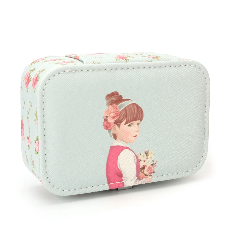 

2020 The New Listing Excellent Cute And Durable PU Leather Jewelry Ring Necklace Display Box For Women Party Birthday Gift