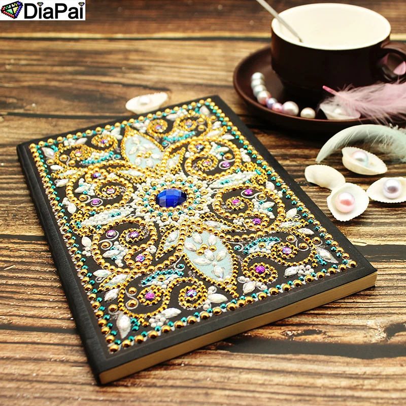 DiaPai A5 блокноты 5D DIY алмазная живопись специальная форма Дневник Книга Алмазная вышивка "мандала" Стразы Декор подарок