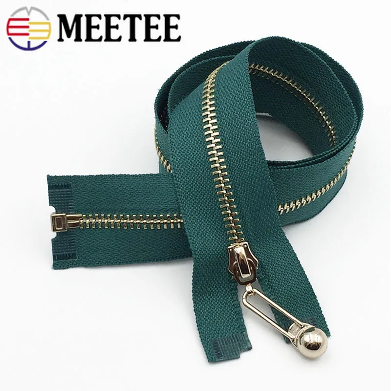 Meetee 60 см 3# Автоматический Металлический Замок Молнии открытый конец DIY молния для шитья Весенняя осенняя одежда молния DIY аксессуары для одежды