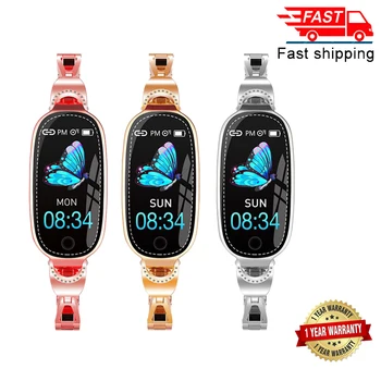 

F18 Smart Bracelet Lady Blood Pressure Heart Rate Sleep Monitoring Movement Meter Step Bluetooth Information Remind Waterproof