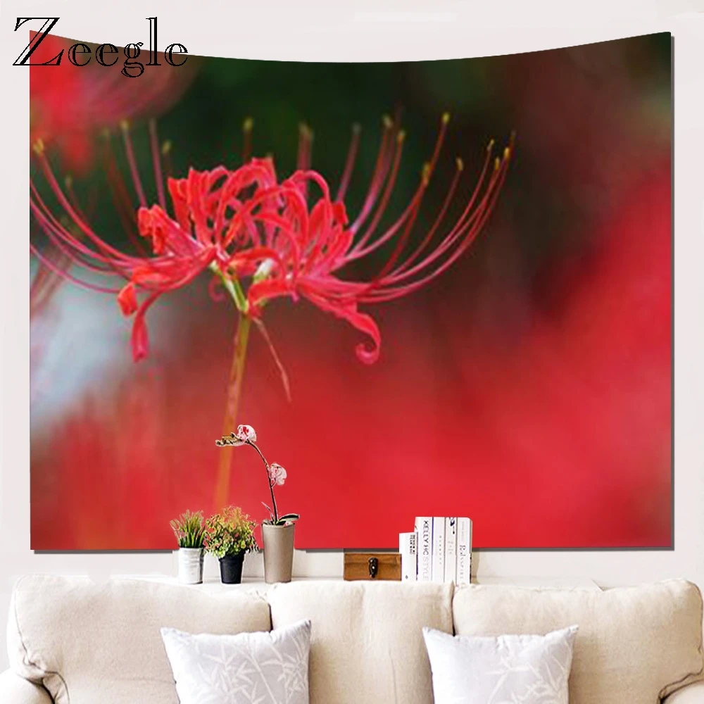 Zeegle Mandala Wall Tapestry Blanket Waterproof Decoration for Home Wall Hanging Moder Creative Mandala Tapestry On the Wall