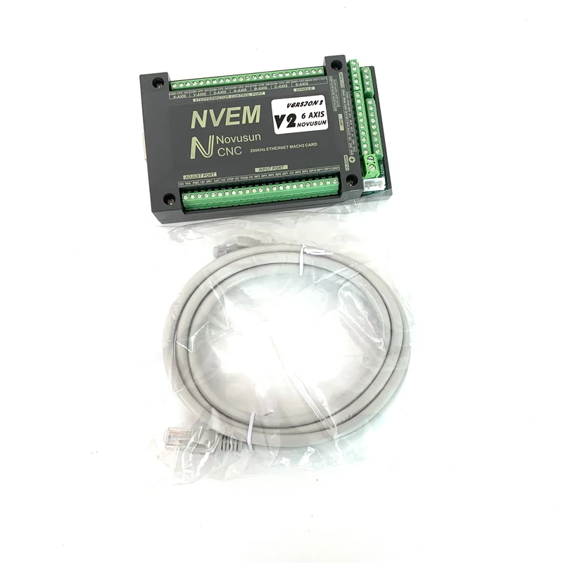 NVEM ЧПУ контрольный Лер 6 Axis Ethernet Mach3 Motion контрольная карта 200 кГц с 6-осевым маховиком MPG Подвеска ручной импульсный генератор