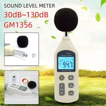 

GM1356 Sound Level Meter with USB Digital Noise Tester LCD Screen Audio Vioce Describe Meter Decibel Monitor Pressure Tester