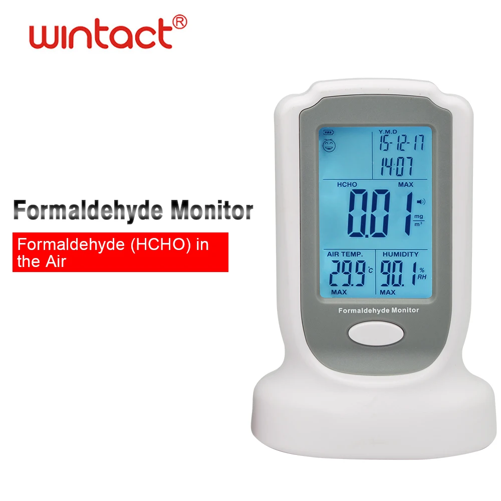 Детектор формальдегида замер формальдегидов HCHO монитор качества воздуха в помещении анализатор газа тестер температуры воздуха и влажности