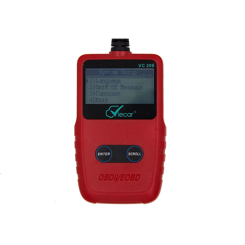 Viecar VC309 OBDII диагностический сканер EOBD VC 309 лучше, чем ELM327 OBD OBD2 диагностический инструмент поддержка SAE J1850 протоколы