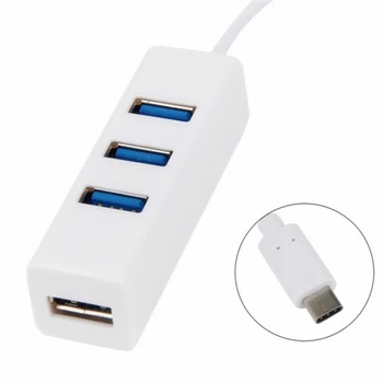 

USB 3.1 Type-C to 3 Port USB Hub (white)