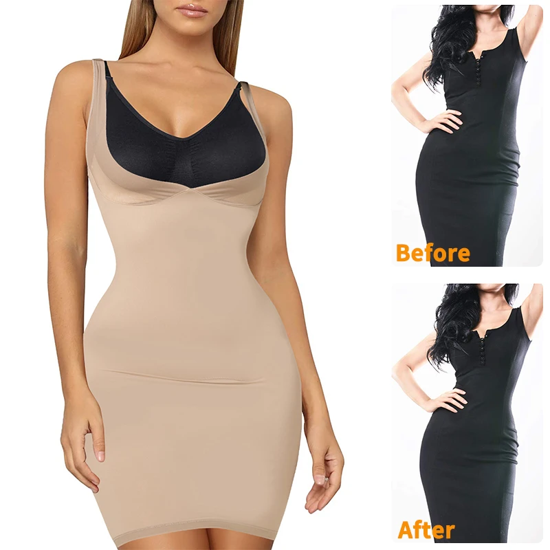 Women’ Slimming Underwear Full Slips For Under Dresses Tummy Control