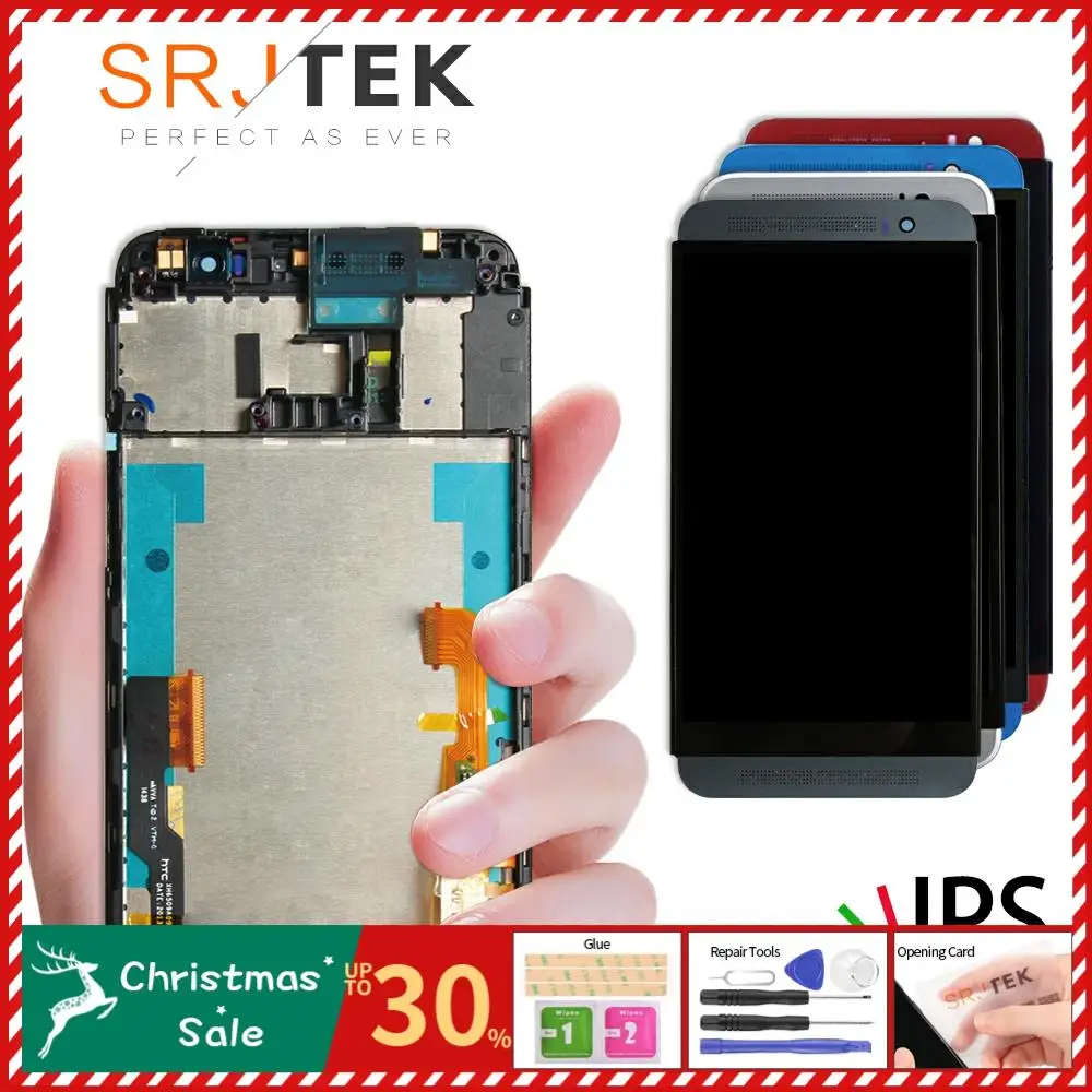 " htc ONE E8 ЖК сенсорный экран с рамкой htc ONE E8 дисплей дигитайзер сборка запасные части