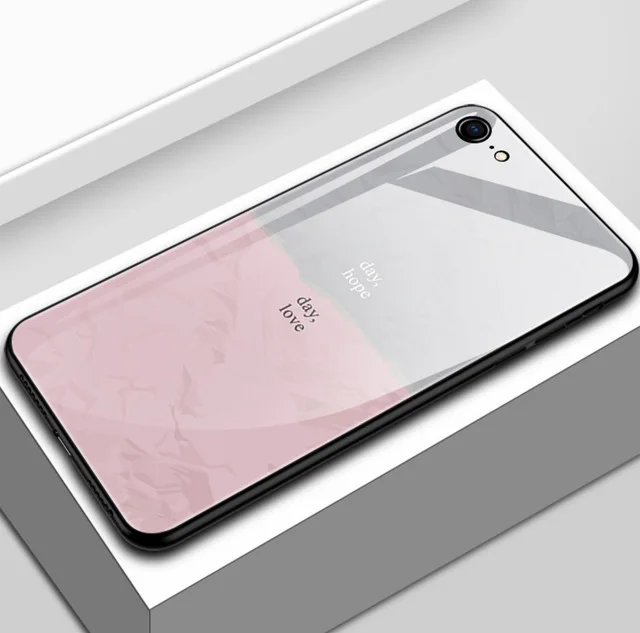 Для huawei honor play Чехол 9 8x10 lite на обложке чехлы для телефонов 8x10 lite силиконовый тонкий закаленное стекло TPU английский - Цвет: Розовый